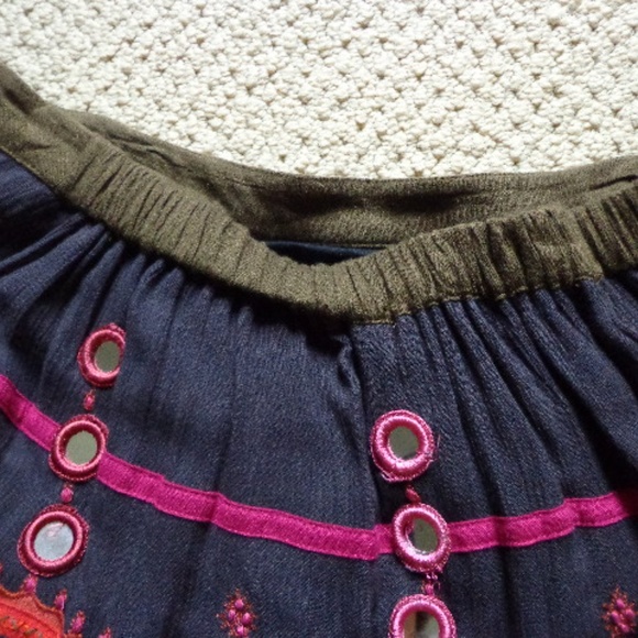 FIRM Free People Mirror Waist Skirt XS Elastic Black NWOT Boho - Picture 4 of 8